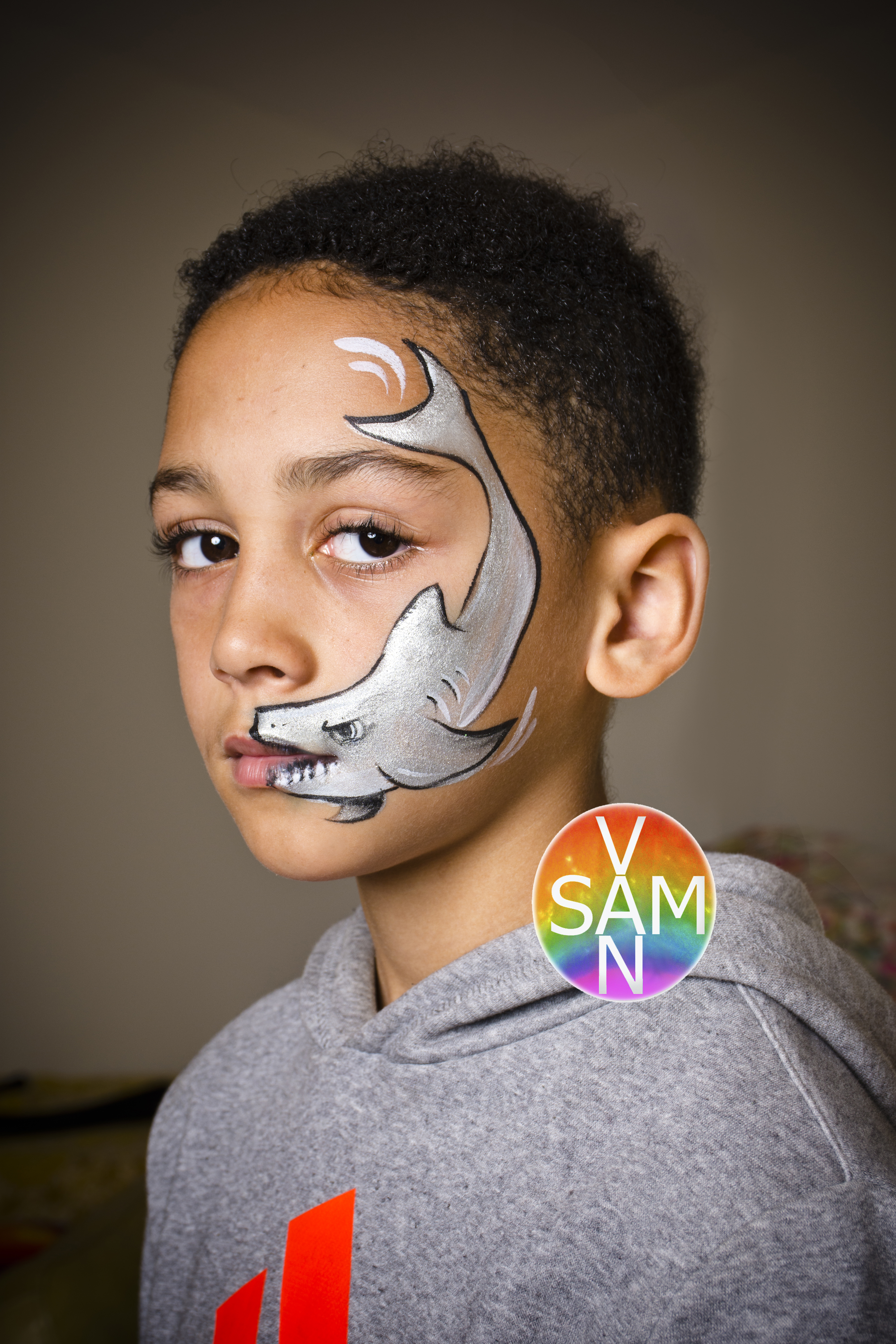 face painting may 2017 max shark - 1 logo
